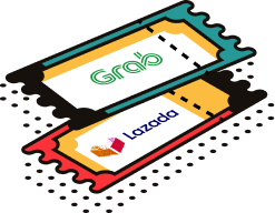 Grab and Lazada vouchers